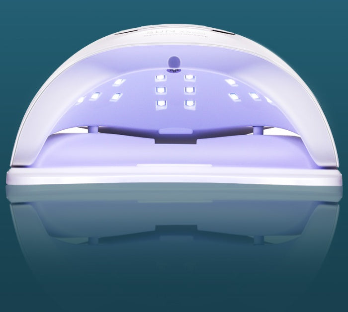 120W UV/LED Nail Lamp – Quick-Drying Gel Polish Dryer with Smart Sensor & Timer Display