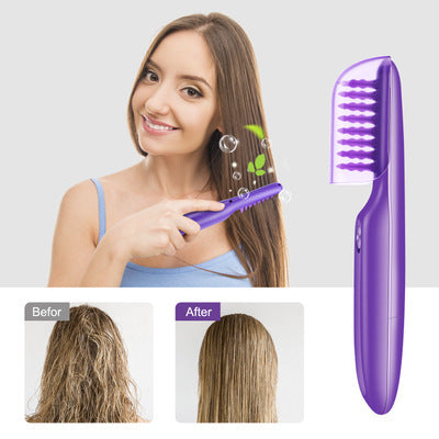Electric Detangling Hair Brush – Heated Scalp Massager & Anti-Knot Comb