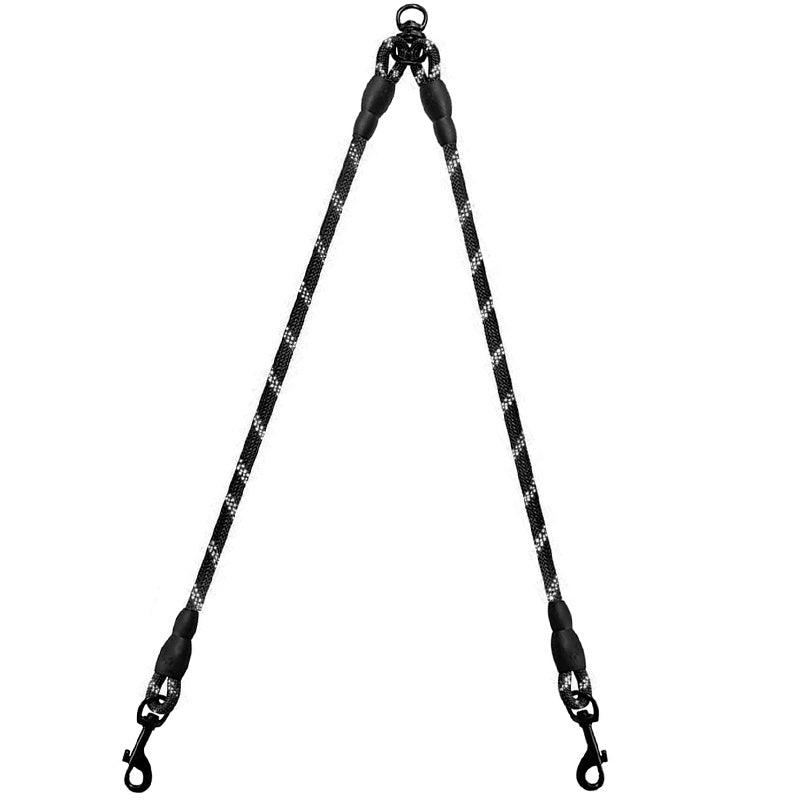 JOYTALE Reflective Dual Leash for 2 Dogs - No Tangle Walking Leash with Comfortable Handle