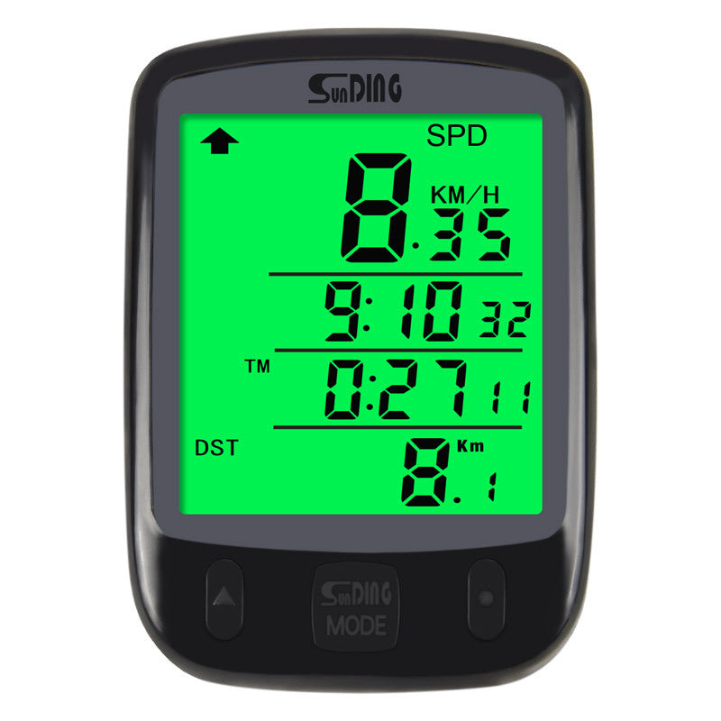 Waterproof Wired Bike Speedometer with LCD Display - Track Distance, Speed, and Time for Cycling Fitness