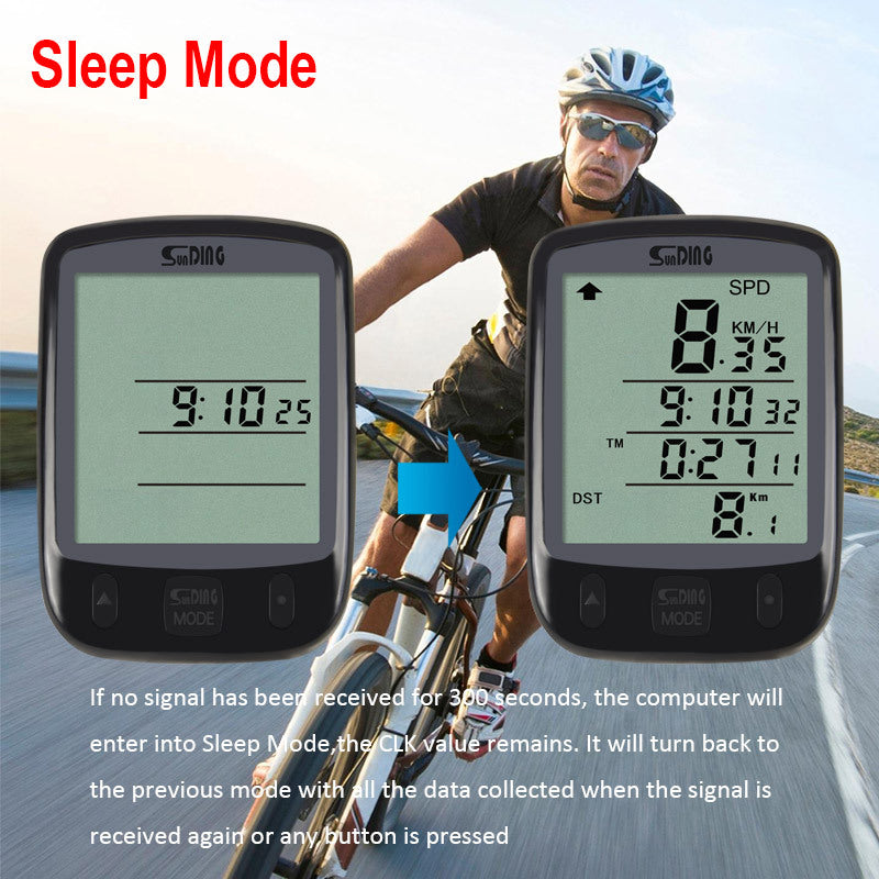 Waterproof Wired Bike Speedometer with LCD Display - Track Distance, Speed, and Time for Cycling Fitness