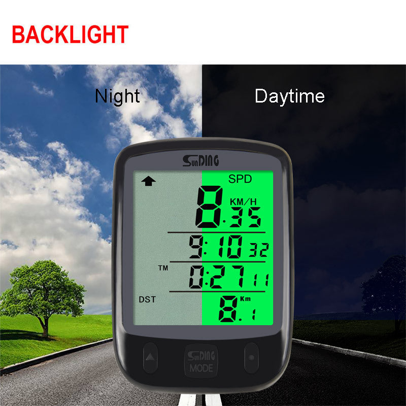 Waterproof Wired Bike Speedometer with LCD Display - Track Distance, Speed, and Time for Cycling Fitness