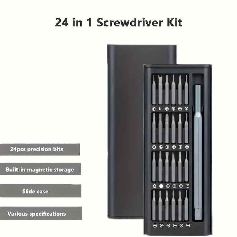 25-in-1 Multi-Functional Screwdriver Set - Disassemble Laptops, Mobile Phones, and More with This Durable Steel Tool - Uncharged, Portable, and Easy to Use for DIY Repair and Maintenance