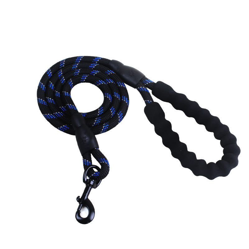 Reflective Dog Leash – Durable Nylon Rope with Soft Anti-Slip Handle
