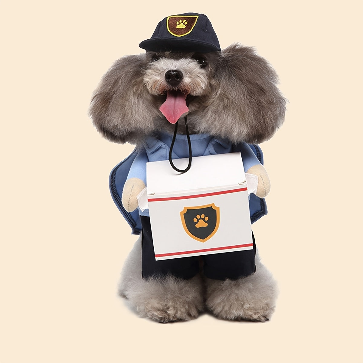 For Small And Medium Dogs And Cats - Courier Cosplay Apparel Halloween Pet Costume With Hat - Perfect For Festivals And Parties