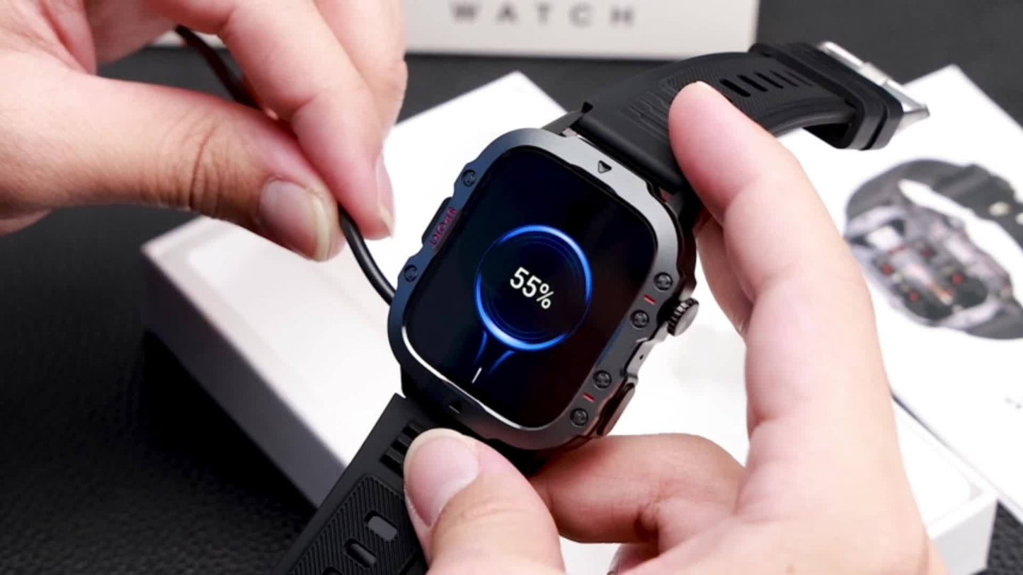 Stylish Touch Screen Smartwatch - Activity & Fitness Tracker with Wireless Call, Heart Rate Monitor, GPS, and Notifications for Android iOS Phones - Perfect Gift for Men and Women