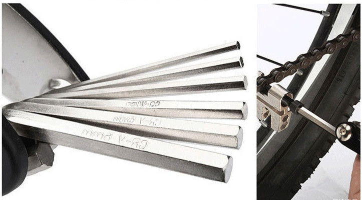 16-in-1 Bicycle Repair Multi-Tool – Compact Folding Stainless Steel Kit