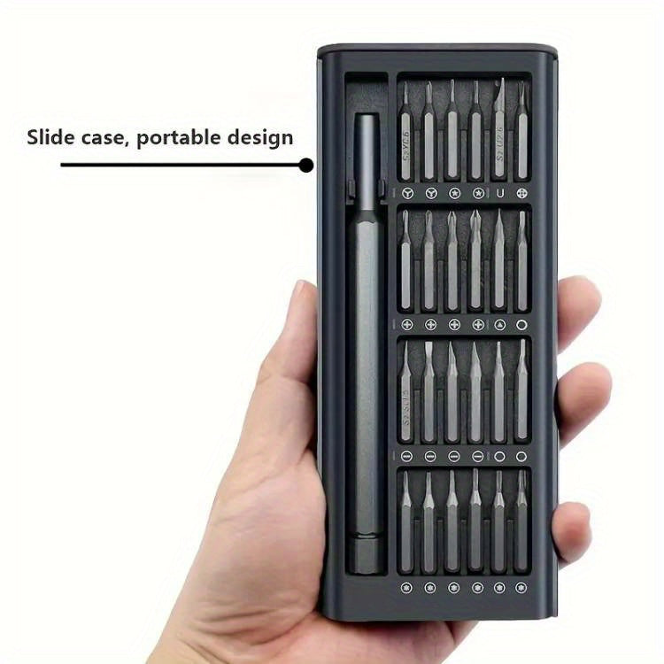 25-in-1 Multi-Functional Screwdriver Set - Disassemble Laptops, Mobile Phones, and More with This Durable Steel Tool - Uncharged, Portable, and Easy to Use for DIY Repair and Maintenance