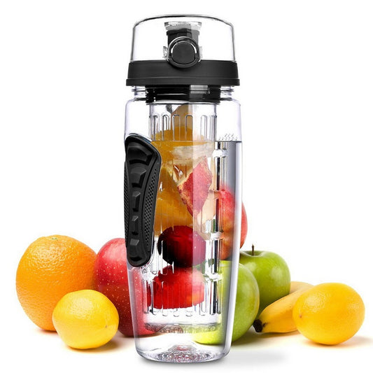 32oz Fruit Infuser Water Bottle – BPA-Free Leakproof Sport Bottle with Removable Filter