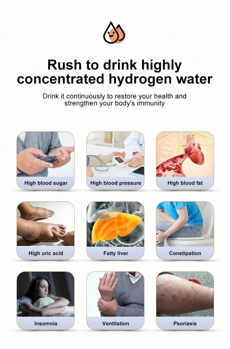 1.5L Hydrogen Rich Portable Sports Water Bottle Rich Molecular Hydrogen Water kettle