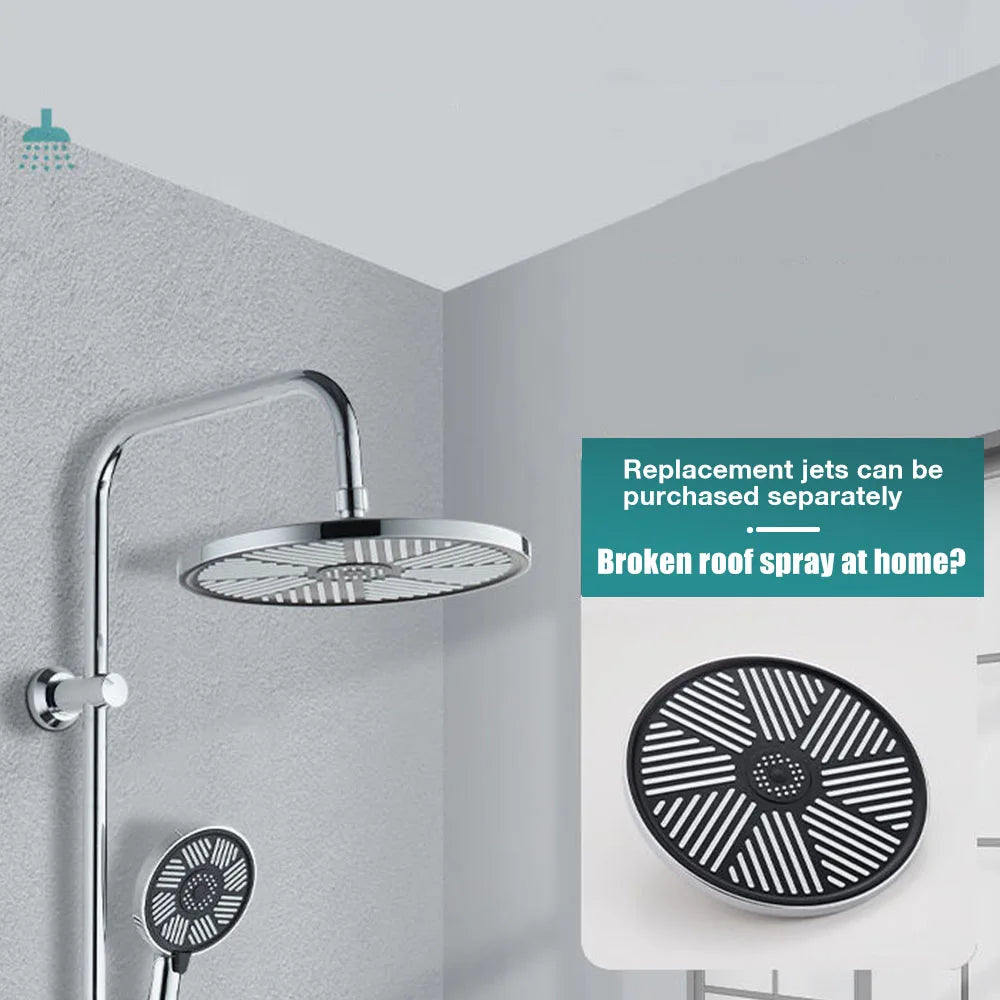 10inch Big Panel Rainfall Shower Head,High Pressure Shower Head,Water Saving,Top Rain Shower Faucet Bathroom Accessories