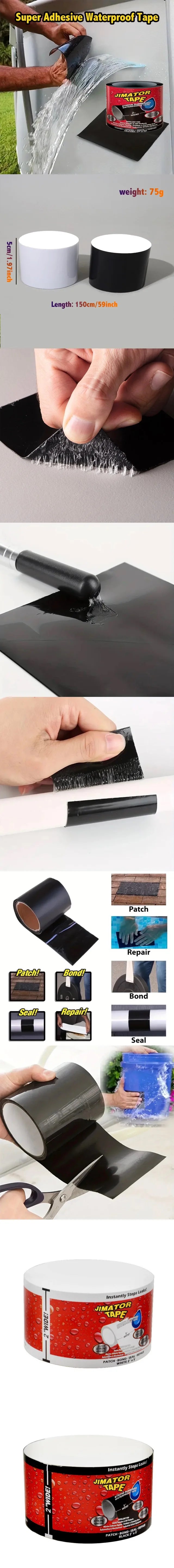 Super Strong Waterproof Tape: Stop Leaks, Seal Repairs & Insulate PVC Pipes Instantly!