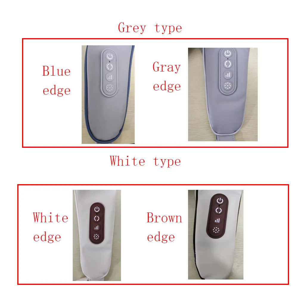 Shiatsu Neck And Shoulder Massager Shawl Kneading Spine Back Muscle Relaxer for Car Home Use Trapezius Neck and Shoulder Massage