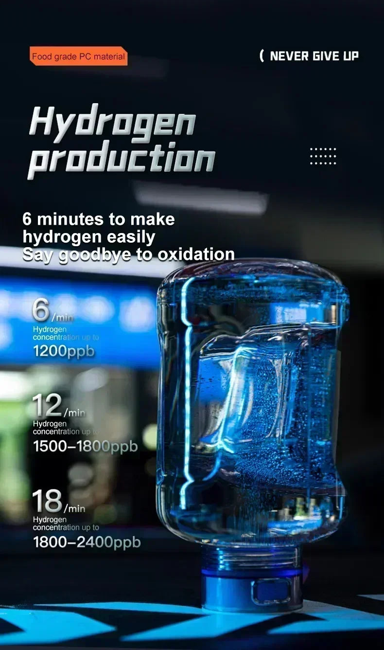 1.5L Hydrogen Rich Portable Sports Water Bottle Rich Molecular Hydrogen Water kettle