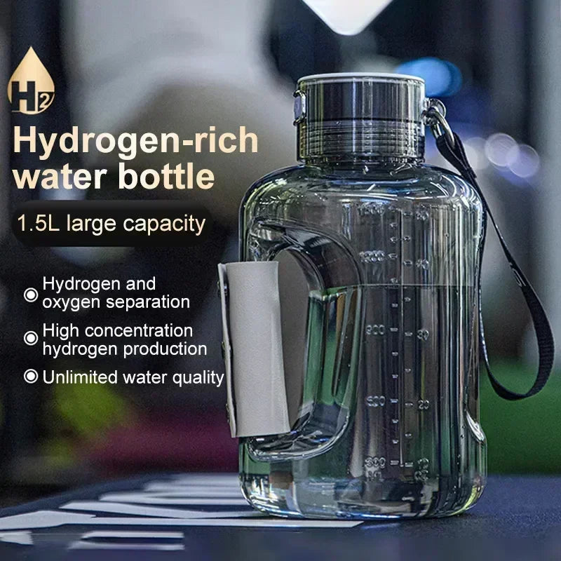 1.5L Hydrogen Rich Portable Sports Water Bottle Rich Molecular Hydrogen Water kettle