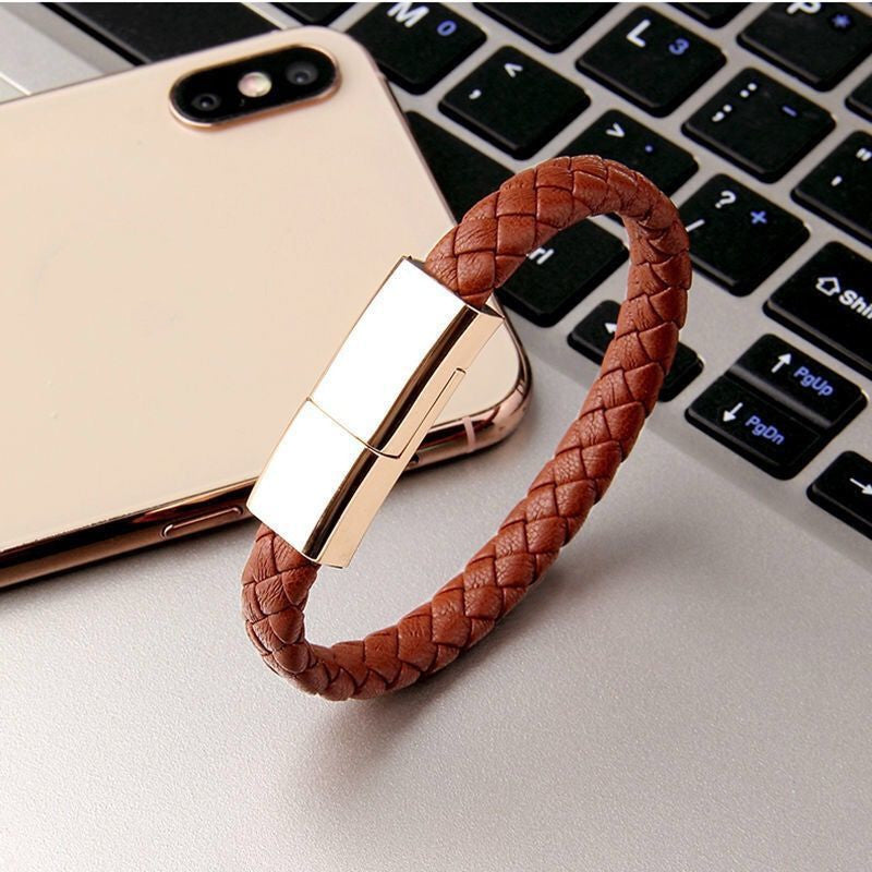 Magnetic Bracelet Charger – USB Charging Cable & Data Cord for iPhone / Type-C / Micro-USB