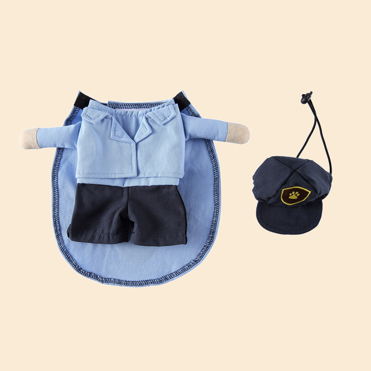 For Small And Medium Dogs And Cats - Courier Cosplay Apparel Halloween Pet Costume With Hat - Perfect For Festivals And Parties