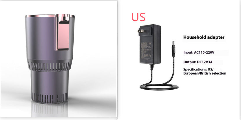 2-in-1 Smart Car Cup – 12V Heating & Cooling Mug Holder with Digital Temperature Display