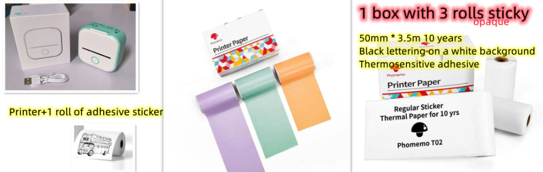 Mini Bluetooth Label Printer – Portable Thermal Photo & Note Printer