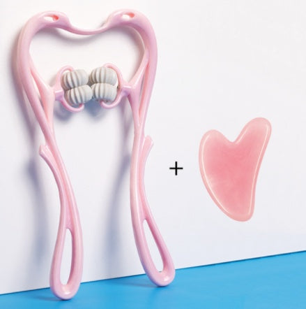 6-Roller Manual Relaxation Tool – Multifunctional Neck & Body Massager for Everyday Comfort