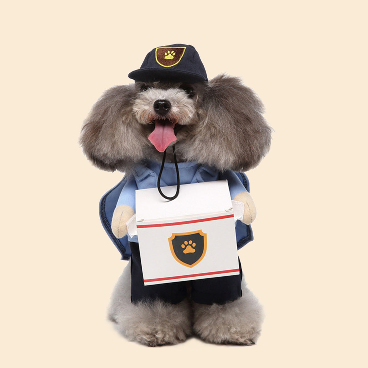 For Small And Medium Dogs And Cats - Courier Cosplay Apparel Halloween Pet Costume With Hat - Perfect For Festivals And Parties
