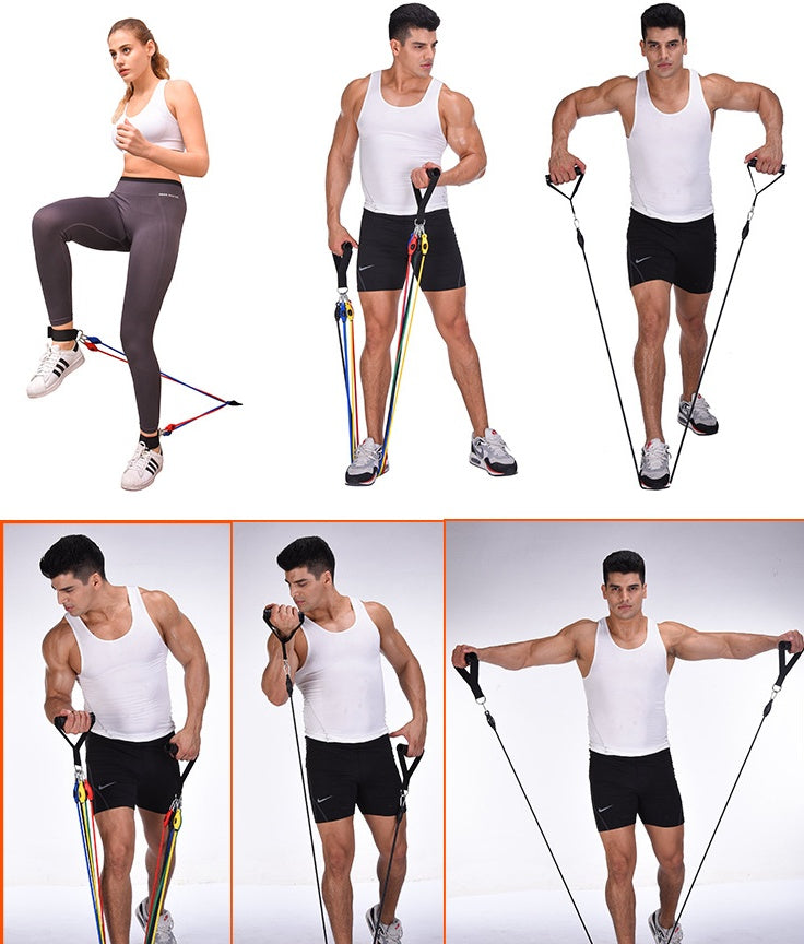 Portable Resistance Bands Set – Full Body Workout Kit for Home & Gym Training