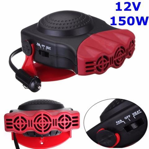 2-in-1 Portable Car Heater & Windshield Defroster – 12V Fast Heating and Cooling Fan