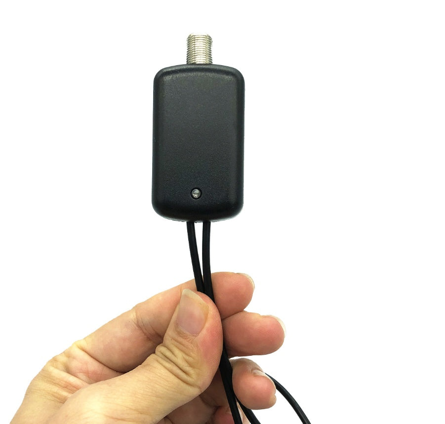 HDTV Signal Booster Amplifier – Low Noise TV Antenna Adapter for Clearer Channels & Stronger Reception