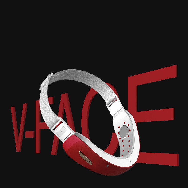 LED V-Shape Facial Massager – Microcurrent Lifting & Heated Vibration Device
