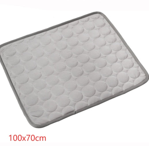 Pet Cooling Mat – Ice Silk Summer Bed Pad for Dogs & Cats