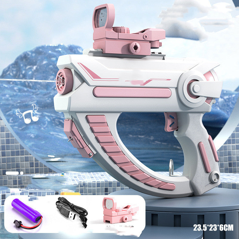 Space Electric Water Gun – Automatic USB Rechargeable High-Pressure Water Blaster for Kids & Adults