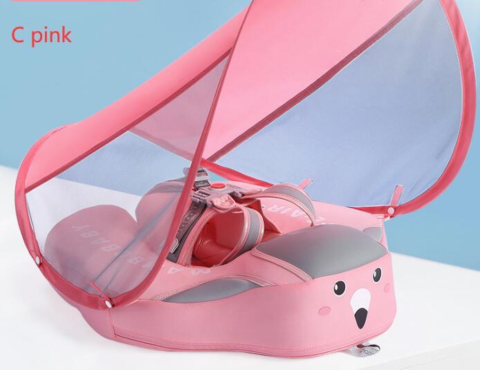 Baby Swim Trainer Float with Canopy – Adjustable Infant Pool Ring for Supported Water Play