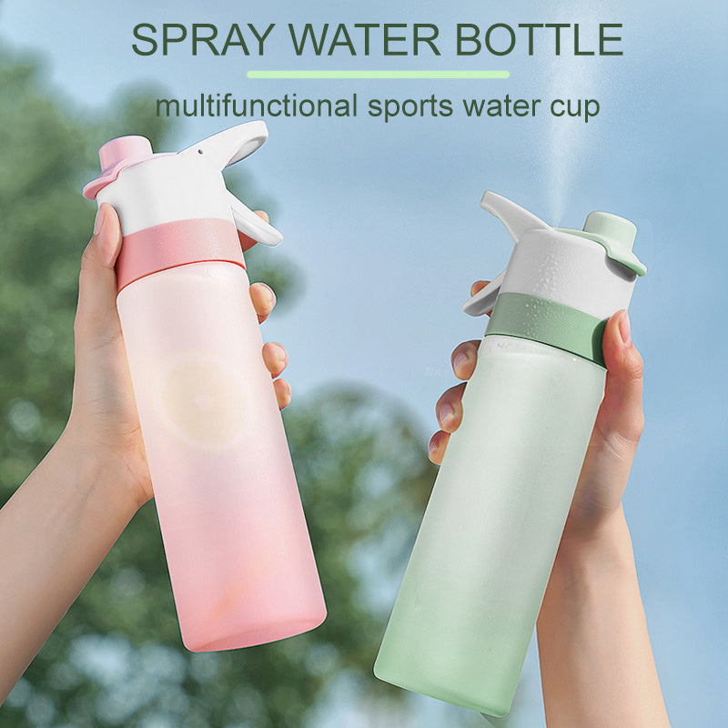 2-in-1 Spray Water Bottle – Large Capacity Leakproof Sports Bottle for Gym, Travel & Outdoor Use