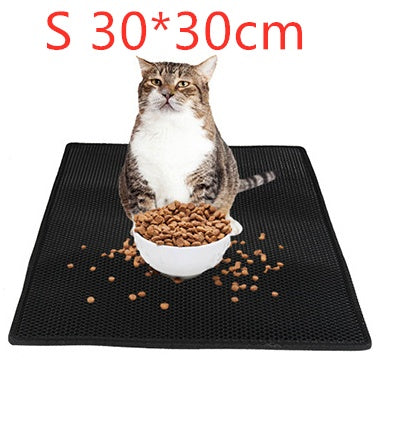 Waterproof Cat Litter Mat – Double-Layer Honeycomb Design for Easy Cleaning