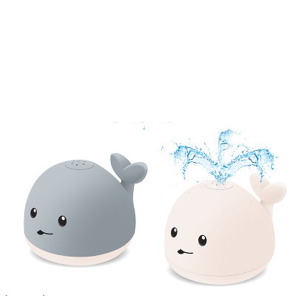 Baby Whale Sprinkler Bath Toy – LED Light Up Floating Water Spray Toy for Babies & Toddlers