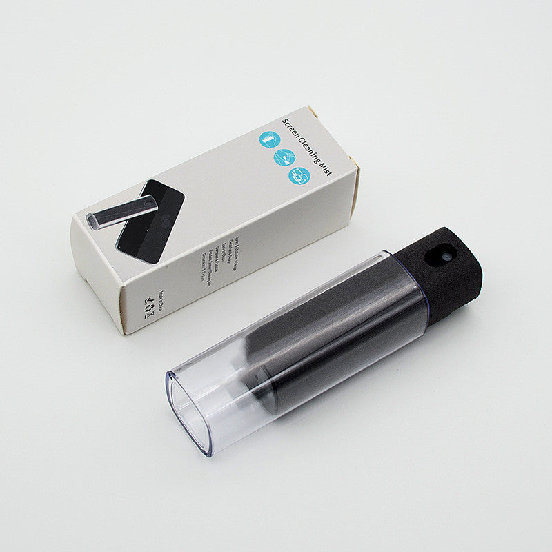 2-in-1 Portable Screen Cleaner Spray – Refillable Microfiber Bottle for Phones, Laptops & Tablets