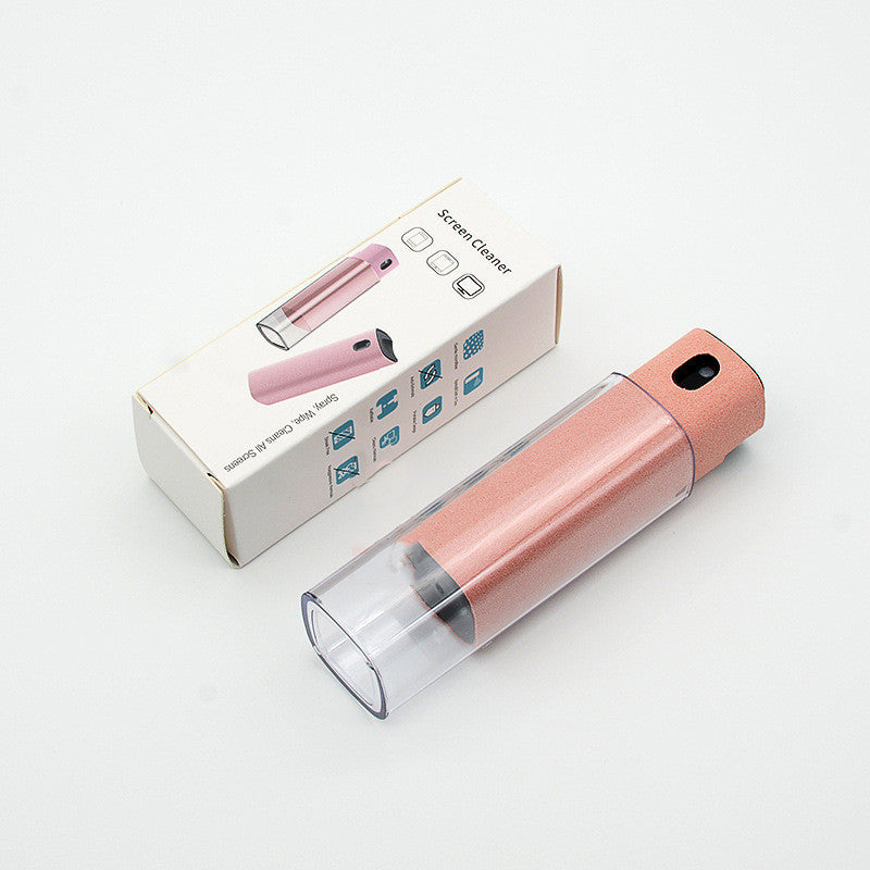 2-in-1 Portable Screen Cleaner Spray – Refillable Microfiber Bottle for Phones, Laptops & Tablets