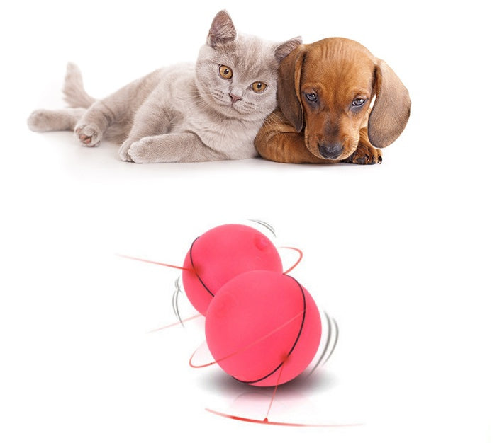 Interactive LED Rolling Cat Toy Ball – Automatic USB Rechargeable Pet Toy