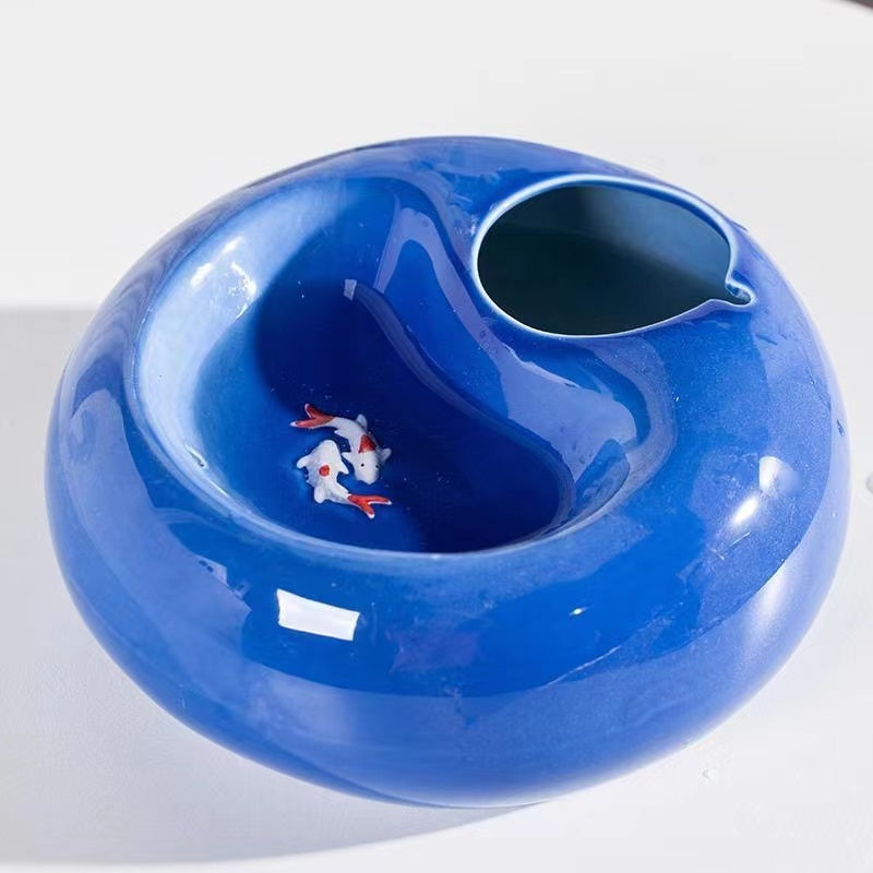 Automatic Circulation Pet Water Dispenser with Replaceable Filter - USB-Powered Hygienic Water Bowl for Cats & Dogs, Modern Blue Design with White Accents, No Battery Needed, Cat Water Fountain, Pet Hydration Solution, Contem