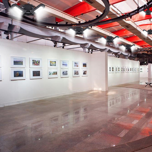 Adjustable Deformable LED Garage Light – 60W Ultra-Bright Ceiling Lamp for Workshop, Basement & Warehouse