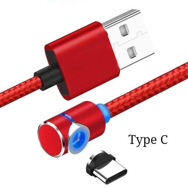 360° LED Magnetic Charging Cable – Fast USB Cable for iPhone, Type-C & Micro USB