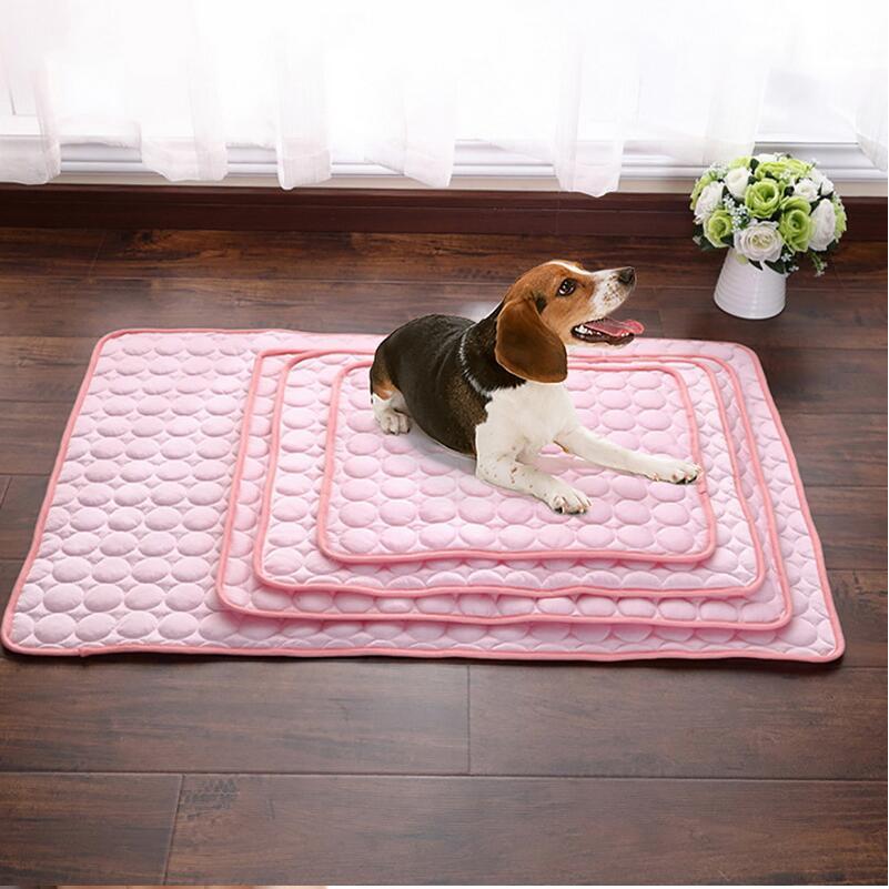 Pet Cooling Mat – Ice Silk Summer Bed Pad for Dogs & Cats