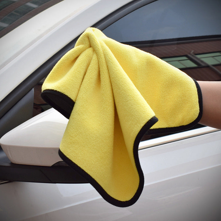Double-Sided Microfiber Car Wash Towel – Two-Color Scratch-Free Cleaning Cloth