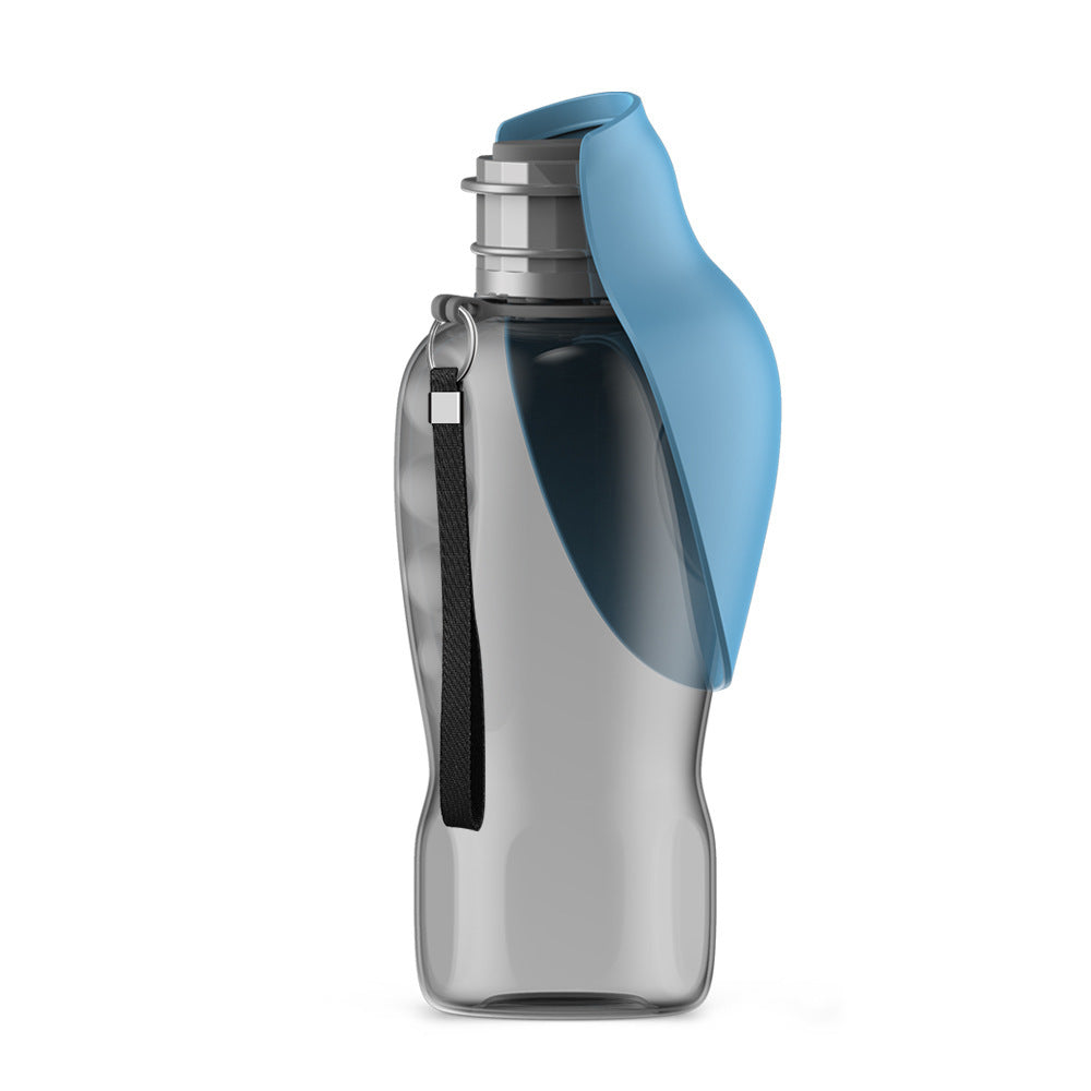 800ml Portable Dog Water Bottle – Leakproof Travel Pet Hydration Dispenser with Foldable Drinking Bowl