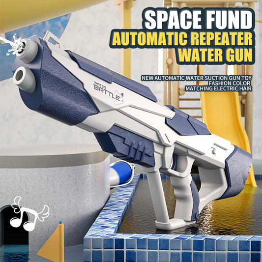 Space Electric Water Gun – Automatic USB Rechargeable High-Pressure Water Blaster for Kids & Adults