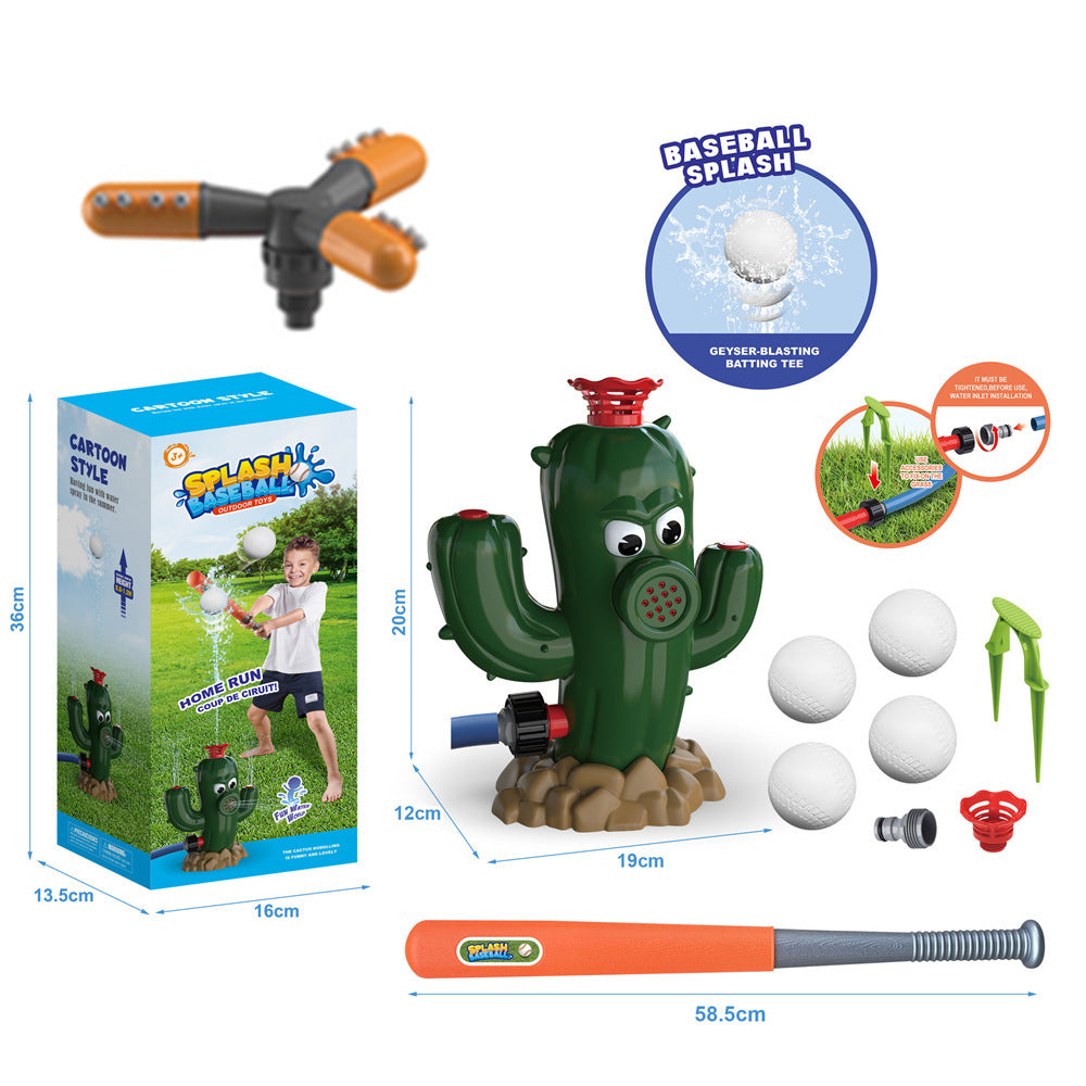 Kids Outdoor Water Sprinkler Toy – Funny Garden Splash Cactus for Summer Backyard Play