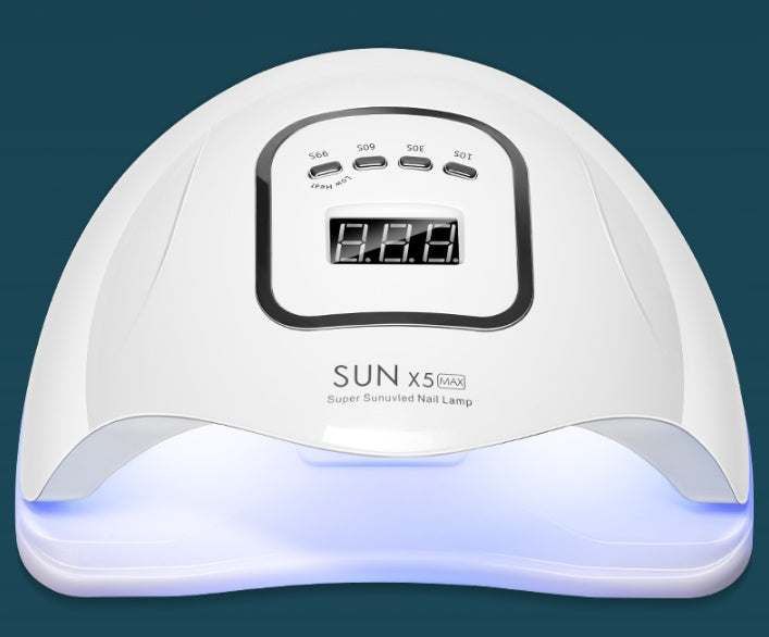120W UV/LED Nail Lamp – Quick-Drying Gel Polish Dryer with Smart Sensor & Timer Display