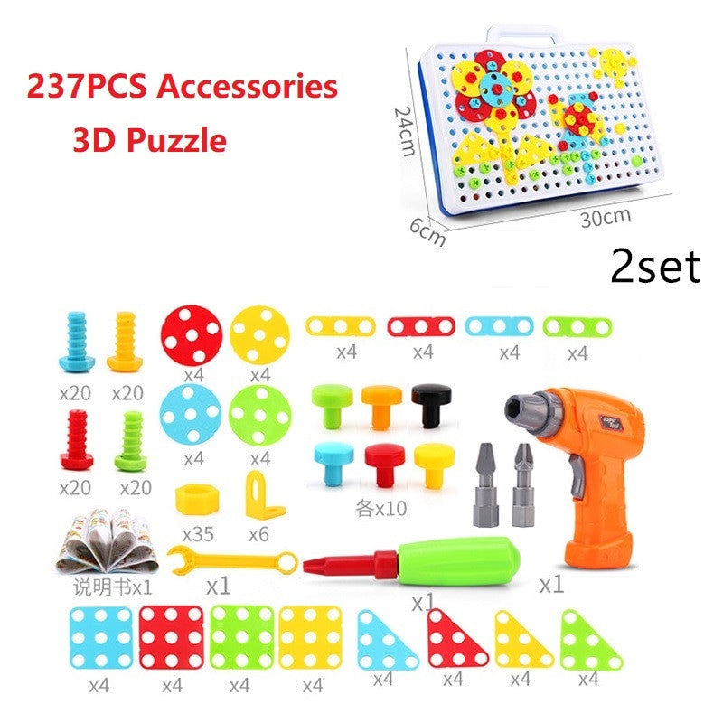 STEM Building Drill Set – Educational Construction Toy Kit for Kids