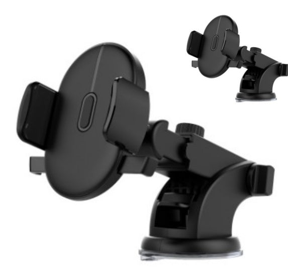 Universal Car Phone Mount – 360° Telescopic Dashboard Holder with Suction Cup