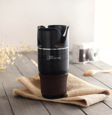 360° Rotating Car Cup Holder – Multi-Function Drink & Storage Organizer